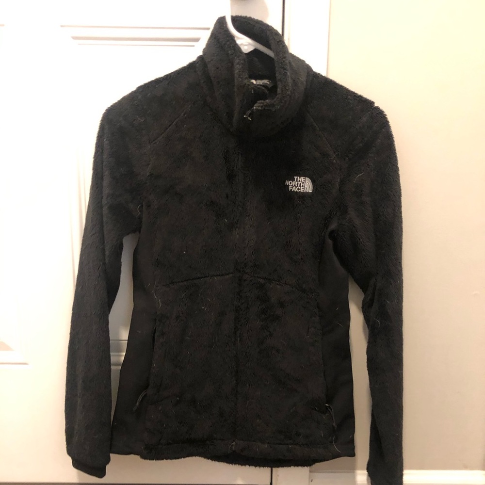 North face black Osito zip up jacket